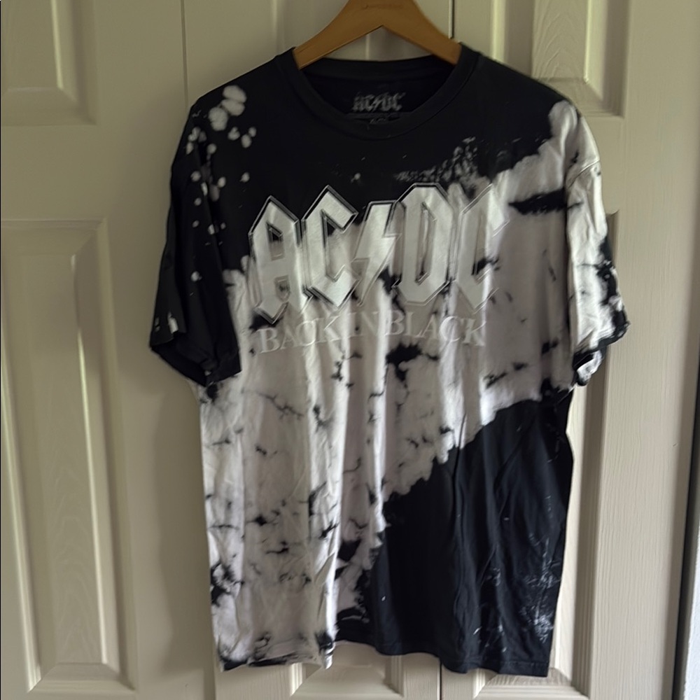 AC/DC Black and White Short Sleeve Tee